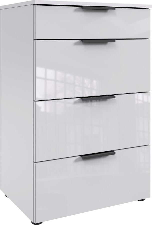 Wimex Ladekast Level36 black C by fresh to go met glazen elementen aan de voorkant soft-close functie 54 cm breed - Foto 5