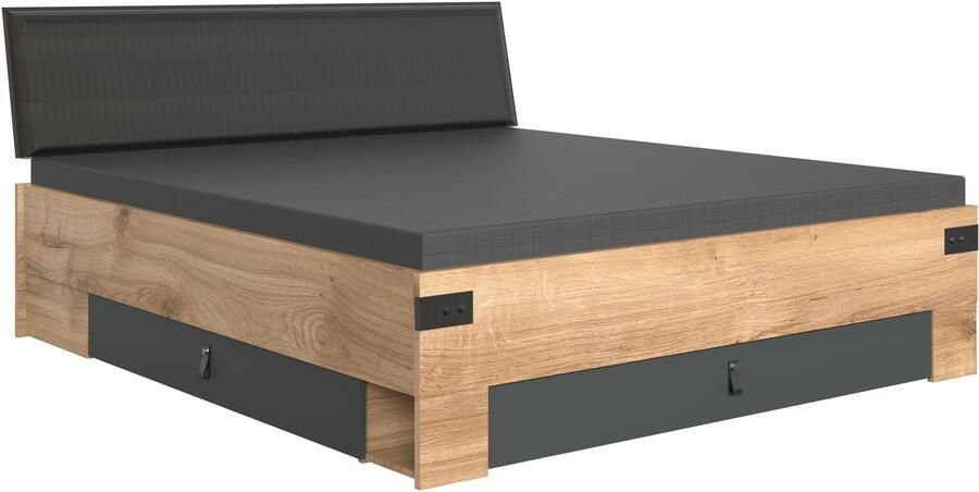 Wimex Ledikant met bergruimte Stockholm gepolsterde hoofdeinde extra opbergruimte aan het voeteneinde - Foto 6