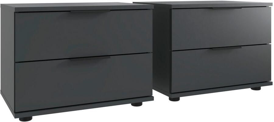 Wimex Ledikant Rotterdam Set inclusief 2 nachtkastjes trendy lamellen-look in het hoofdbord - Foto 6