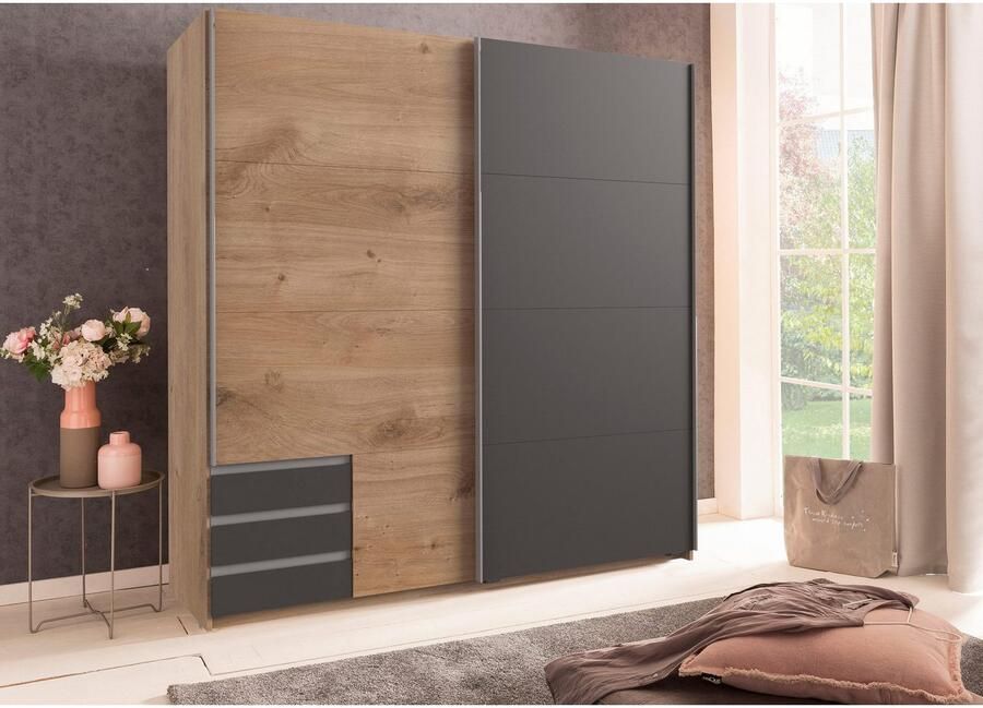 Wimex Schuifdeurkast Emden Met externe lades - Foto 6