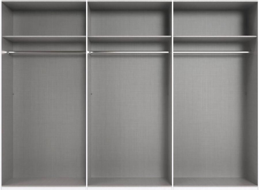 Wimex Schuifdeurkast Jork kledingkast met spiegel zwarte metalen handgrepen Kast in verschillende maten en binneninrichtingsvarianten - Foto 7