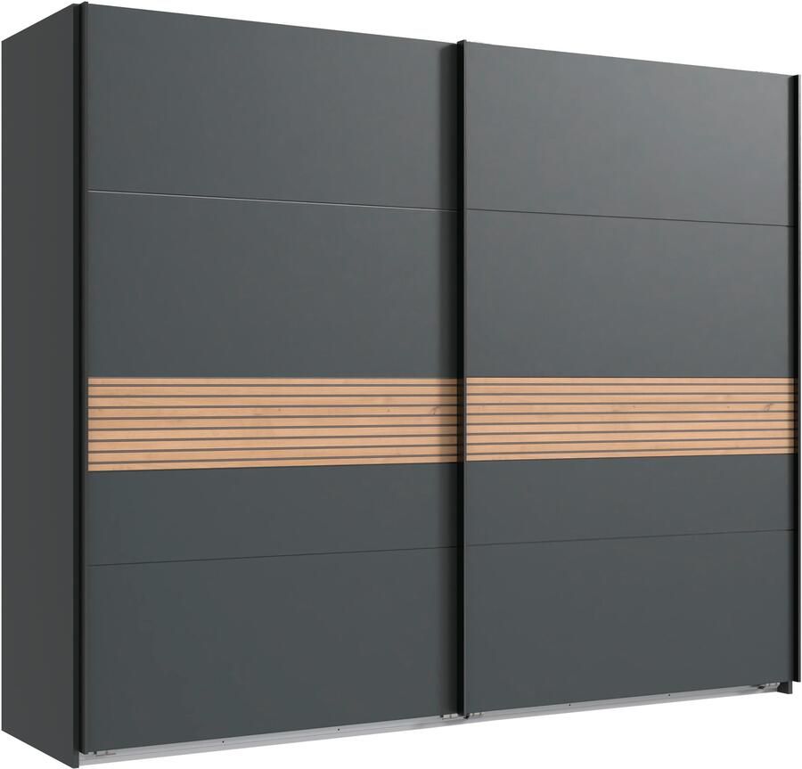 Wimex Schuifdeurkast Rotterdam 2-deurs met decor akoestische lamellen imitatie - Foto 15