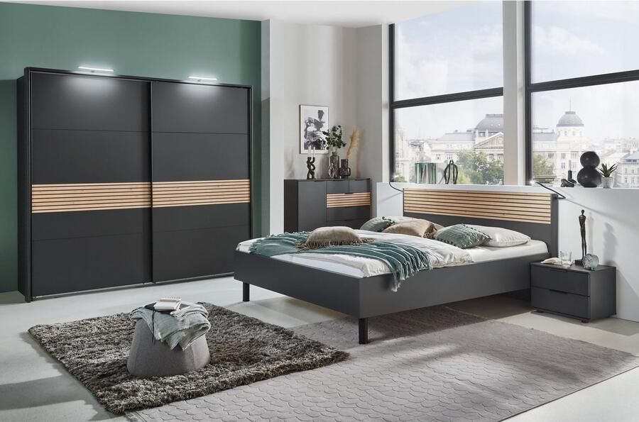 Wimex Schuifdeurkast Rotterdam 2-deurs met decor akoestische lamellen imitatie - Foto 11