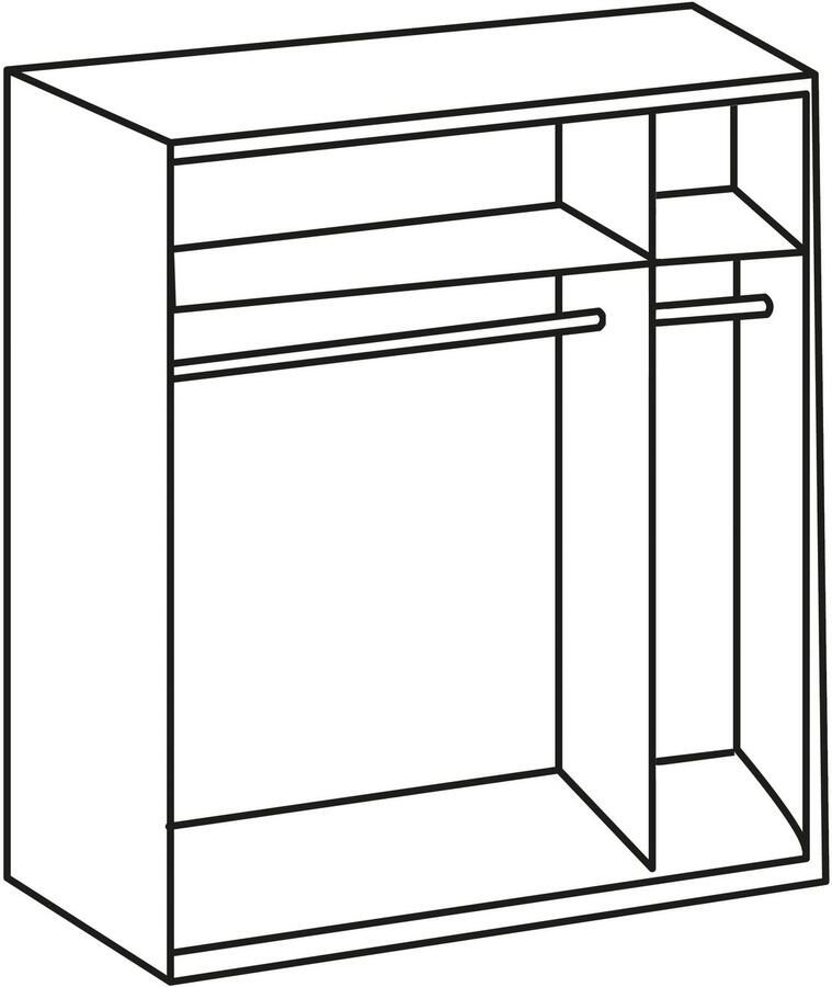 Wimex Schuifdeurkast Rügen met trendy decorfolie akoestisch paneel-look - Foto 11