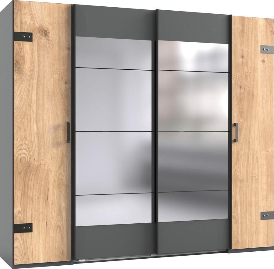 Wimex Schuifdeurkast Stockholm slaapkamerkast met industriële look rustieke uitstraling - Foto 14