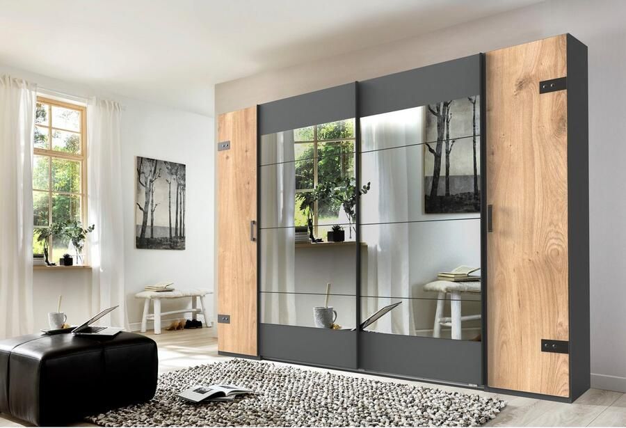 Wimex Schuifdeurkast Stockholm slaapkamerkast met industriële look rustieke uitstraling - Foto 7