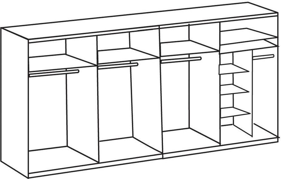 Wimex Zweefdeurkast Bern schuifdeurkast TOPSELLER Kast met extra indeling kapstok - Foto 8