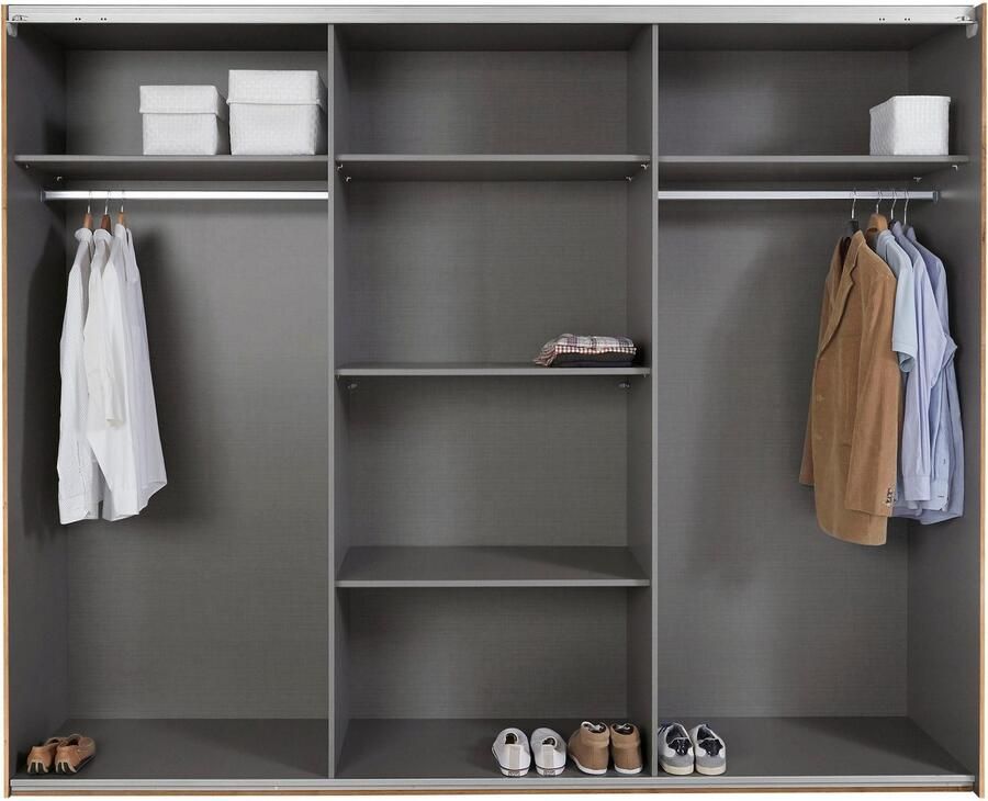 Wimex Zweefdeurkast Bramfeld TOPSELLER Kledingkast met glaselementen en extra planken - Foto 8