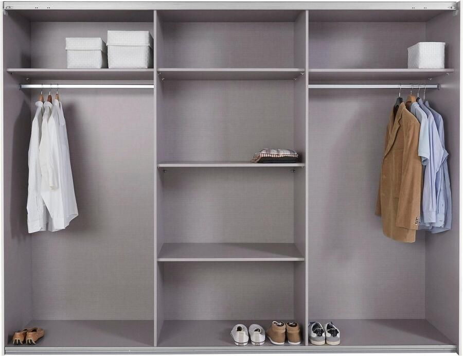 Wimex Zweefdeurkast Bramfeld TOPSELLER Kledingkast met glaselementen en extra planken - Foto 10