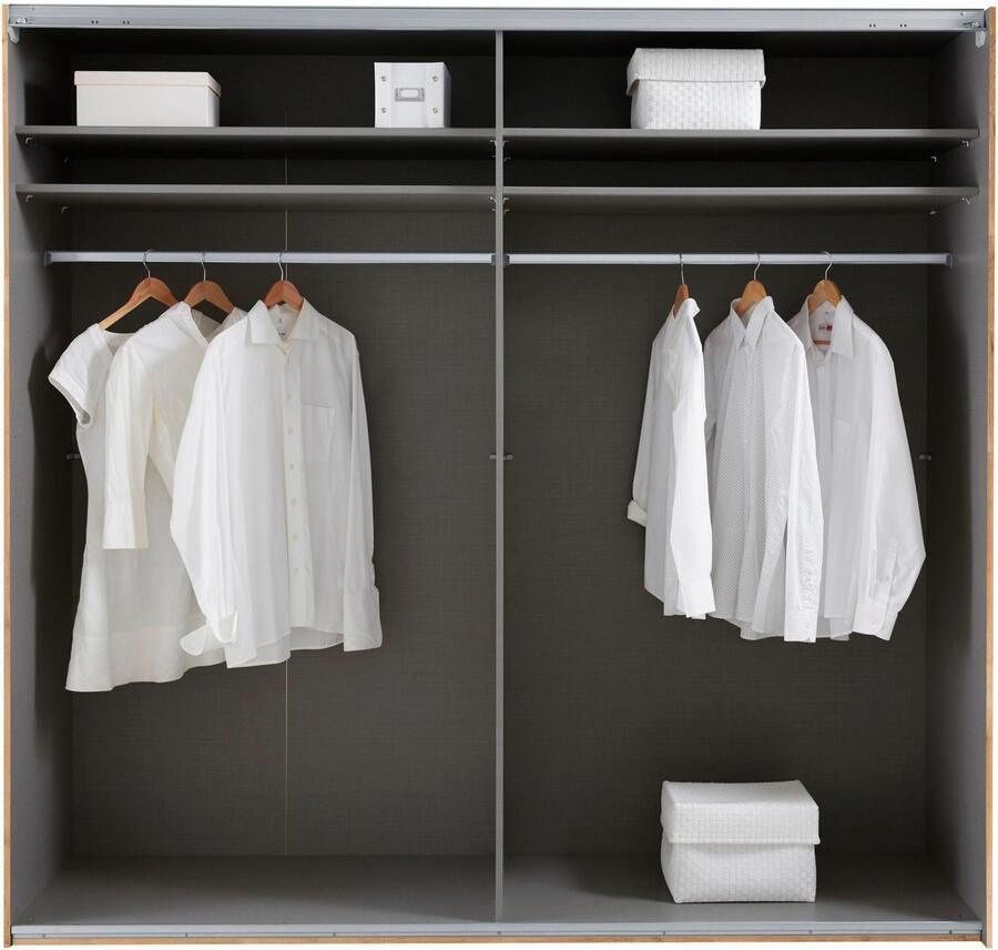 Wimex Zweefdeurkast Bramfeld TOPSELLER Kledingkast met glaselementen en extra planken - Foto 5