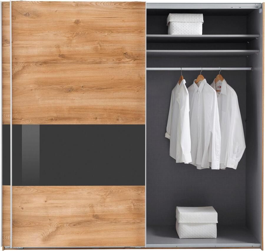 Wimex Zweefdeurkast Bramfeld TOPSELLER Kledingkast met glaselementen en extra planken - Foto 8