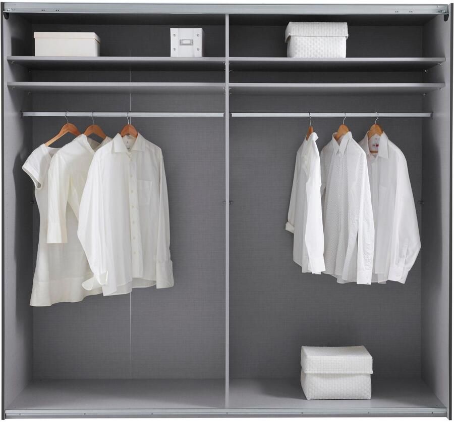 Wimex Zweefdeurkast Bramfeld TOPSELLER Kledingkast met glaselementen en extra planken - Foto 7