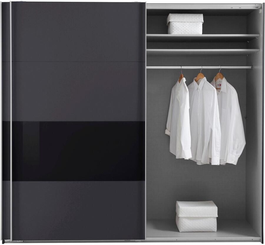 Wimex Zweefdeurkast Bramfeld TOPSELLER Kledingkast met glaselementen en extra planken - Foto 8