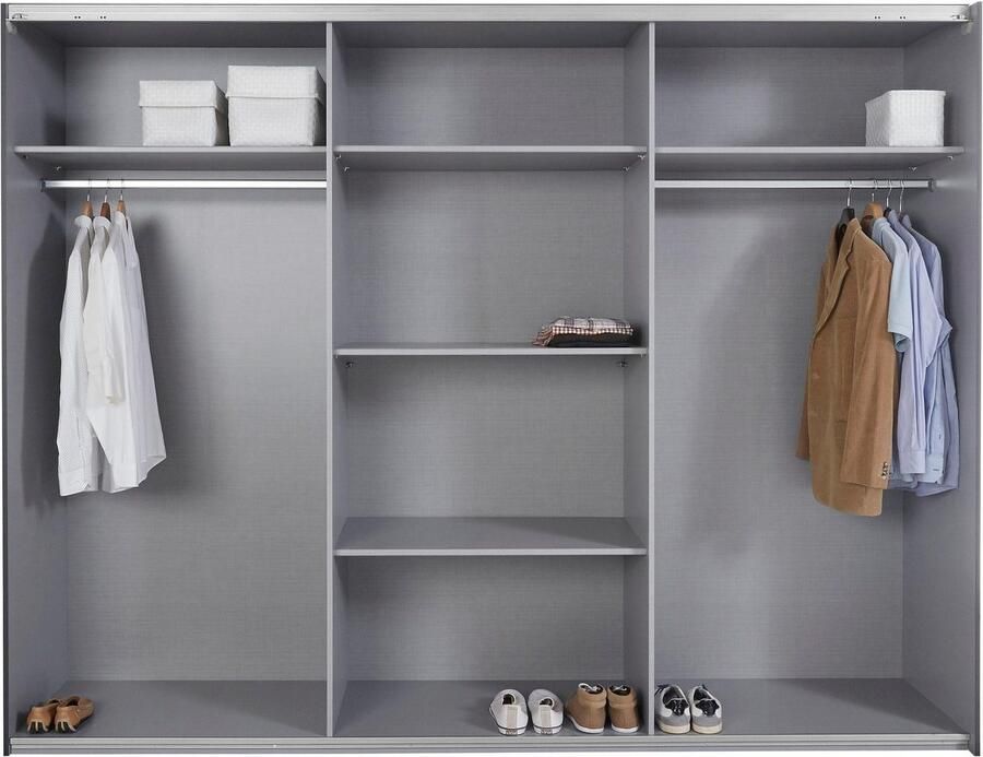 Wimex Zweefdeurkast Bramfeld TOPSELLER Kledingkast met glaselementen en extra planken - Foto 9