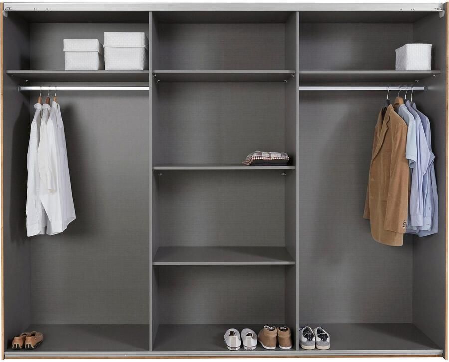 Wimex Zweefdeurkast Bramfeld TOPSELLER Kledingkast met glaselementen en extra planken - Foto 8