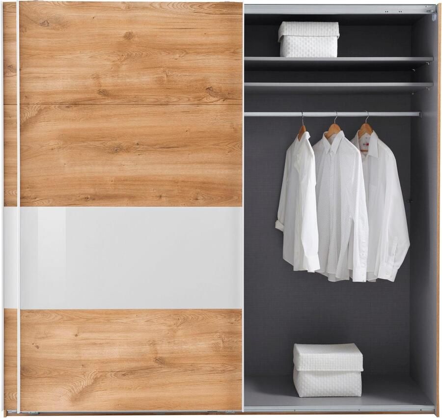 Wimex Zweefdeurkast Bramfeld TOPSELLER Kledingkast met glaselementen en extra planken - Foto 8