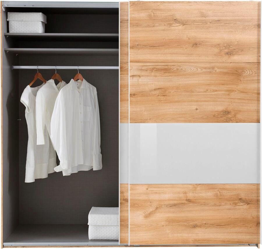 Wimex Zweefdeurkast Bramfeld TOPSELLER Kledingkast met glaselementen en extra planken - Foto 5