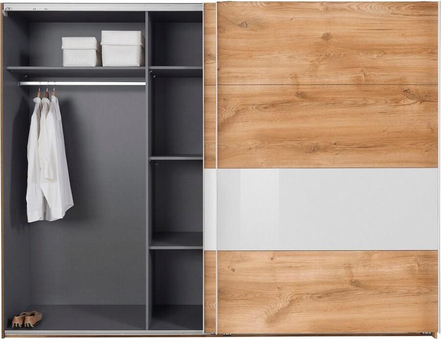 Wimex Zweefdeurkast Bramfeld TOPSELLER Kledingkast met glaselementen en extra planken - Foto 10