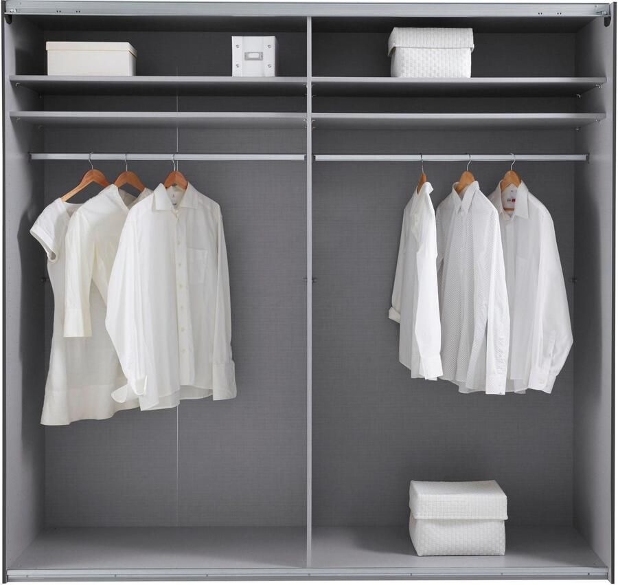 Wimex Zweefdeurkast Bramfeld TOPSELLER Kledingkast met glaselementen en extra planken - Foto 7