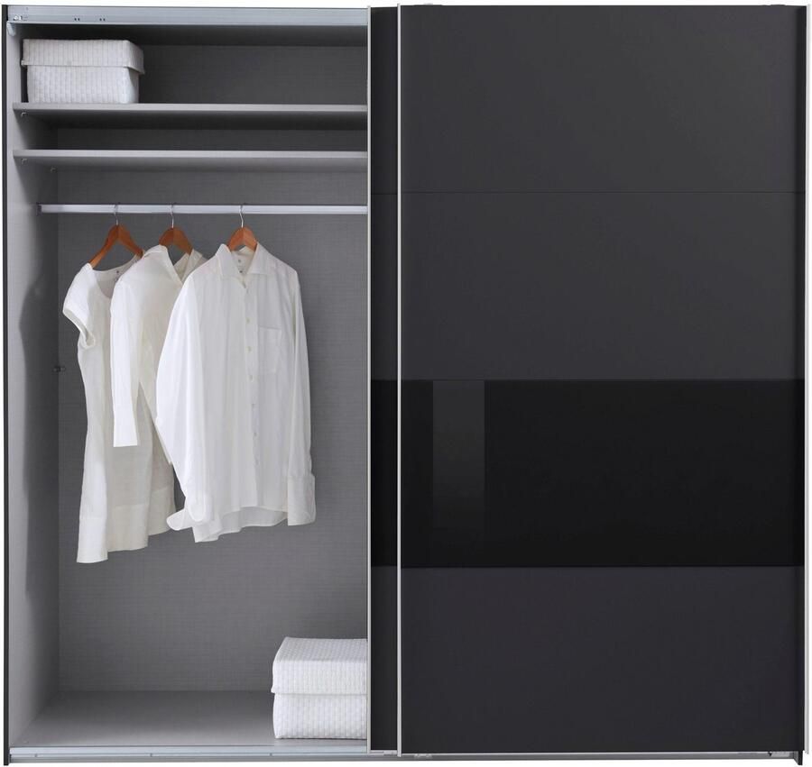 Wimex Zweefdeurkast Bramfeld TOPSELLER Kledingkast met glaselementen en extra planken - Foto 8