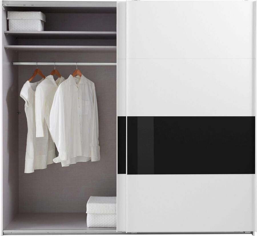 Wimex Zweefdeurkast Bramfeld TOPSELLER Kledingkast met glaselementen en extra planken - Foto 9