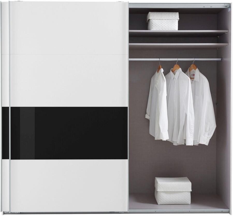 Wimex Zweefdeurkast Bramfeld TOPSELLER Kledingkast met glaselementen en extra planken - Foto 8