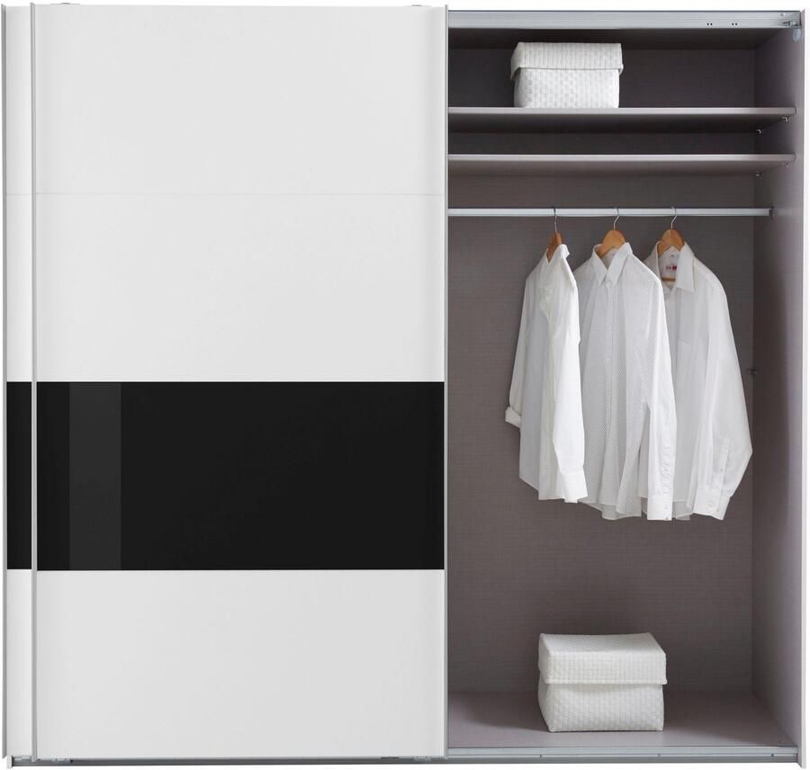 Wimex Zweefdeurkast Bramfeld TOPSELLER Kledingkast met glaselementen en extra planken - Foto 8