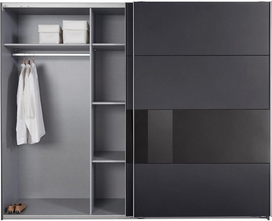 Wimex Zweefdeurkast Bramfeld TOPSELLER Kledingkast met glaselementen en extra planken - Foto 9