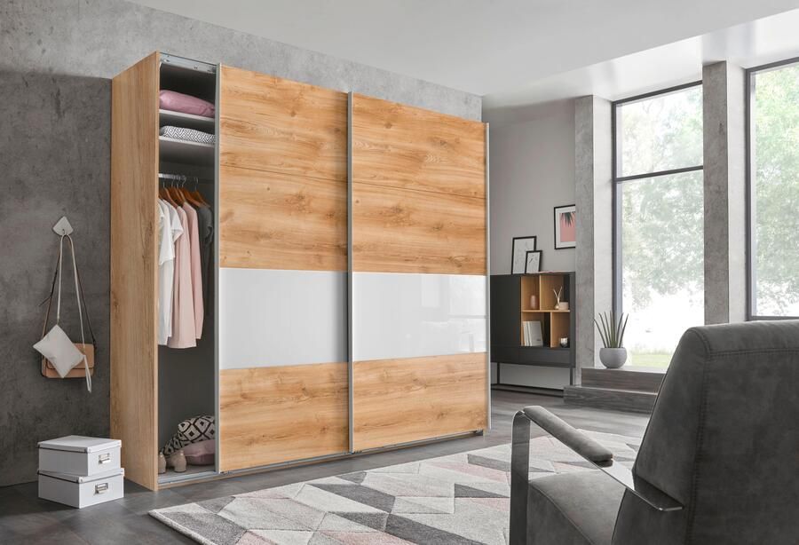 Wimex Zweefdeurkast Bramfeld TOPSELLER Kledingkast met glaselementen en extra planken - Foto 17