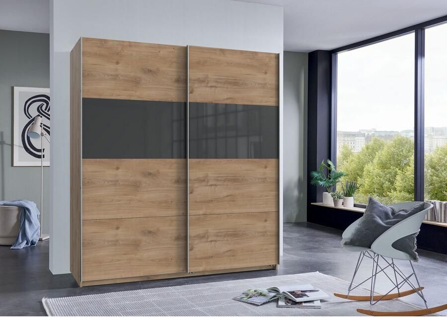 Wimex Zweefdeurkast Bramfeld TOPSELLER Kledingkast met glaselementen en extra planken - Foto 6