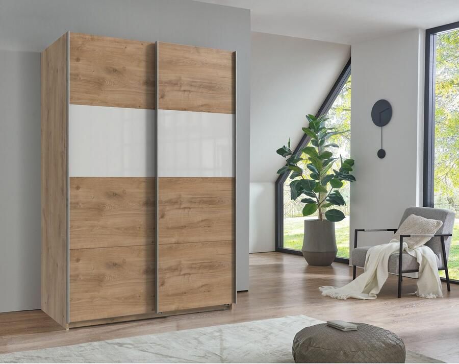 Wimex Zweefdeurkast Bramfeld TOPSELLER Kledingkast met glaselementen en extra planken - Foto 4