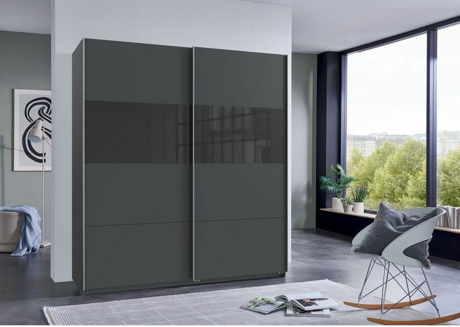 Wimex Zweefdeurkast Bramfeld TOPSELLER Kledingkast met glaselementen en extra planken - Foto 6