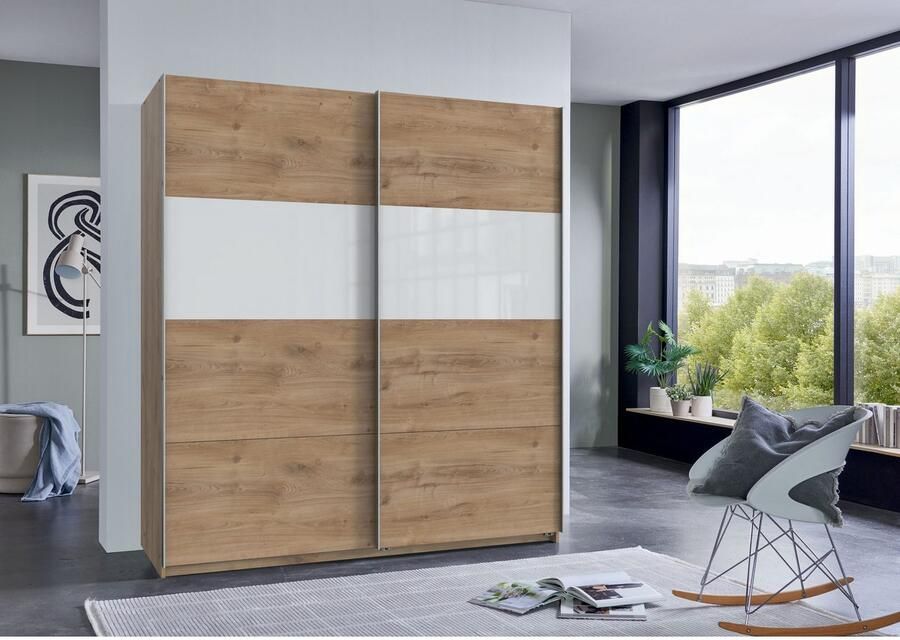 Wimex Zweefdeurkast Bramfeld TOPSELLER Kledingkast met glaselementen en extra planken - Foto 6