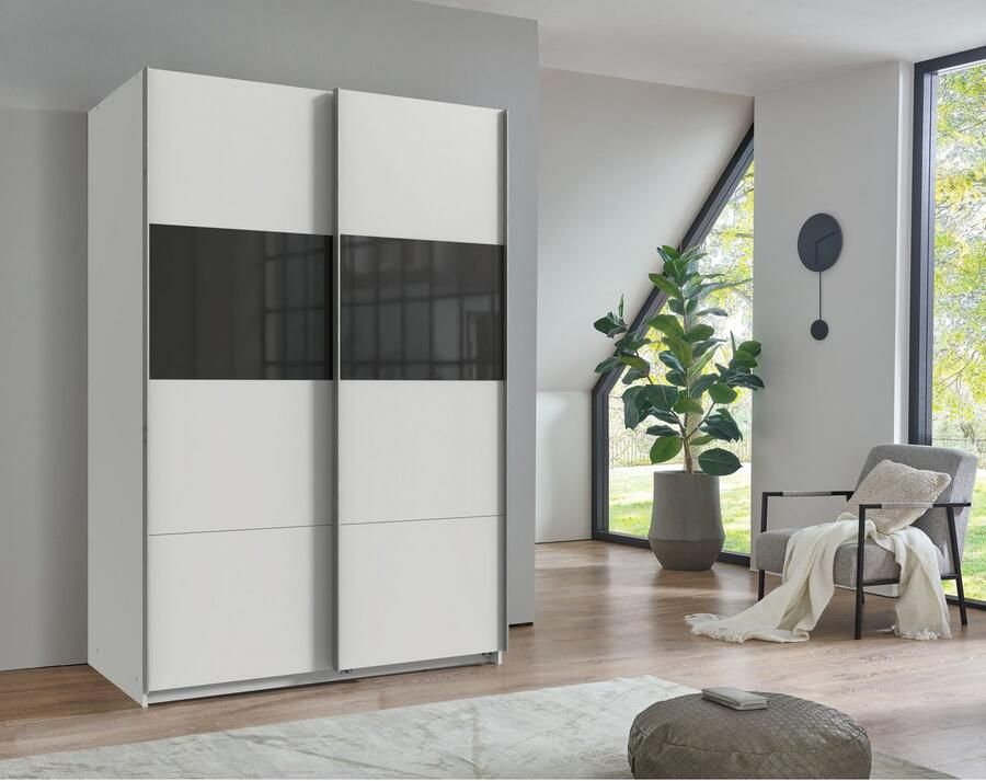 Wimex Zweefdeurkast Bramfeld TOPSELLER Kledingkast met glaselementen en extra planken - Foto 4