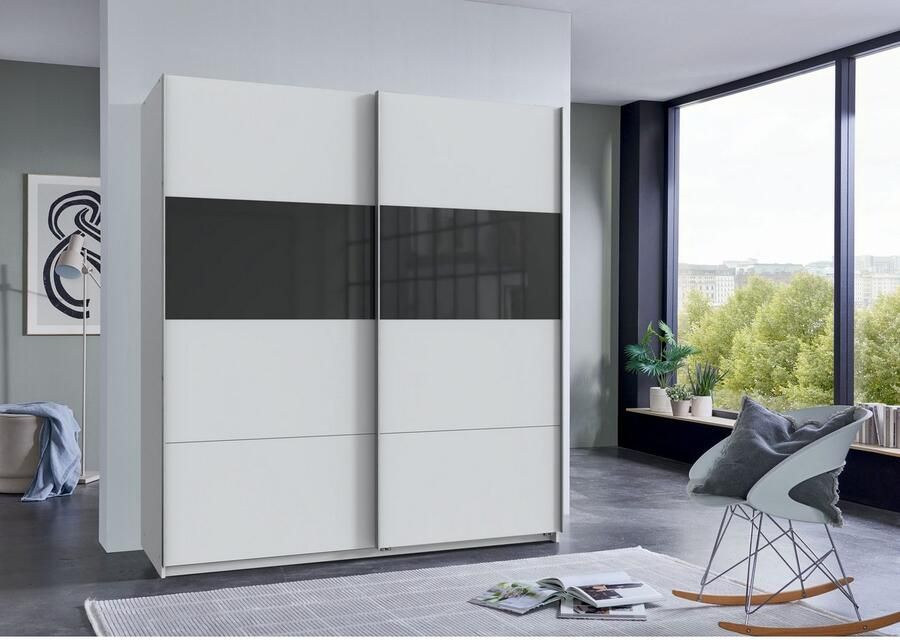 Wimex Zweefdeurkast Bramfeld TOPSELLER Kledingkast met glaselementen en extra planken - Foto 6