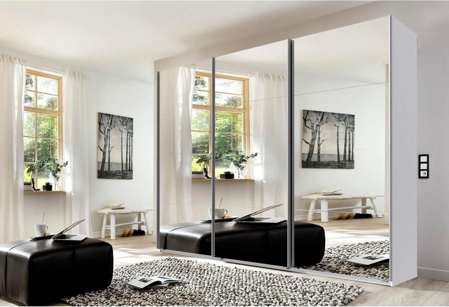 Wimex Zweefdeurkast Engeland 3-deurs met volledig gespiegelde voorkant van de kast in verschillende breedtematen - Foto 9