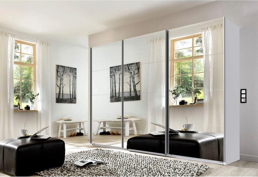 Wimex Zweefdeurkast Engeland 3-deurs met volledig gespiegelde voorkant van de kast in verschillende breedtematen - Foto 9