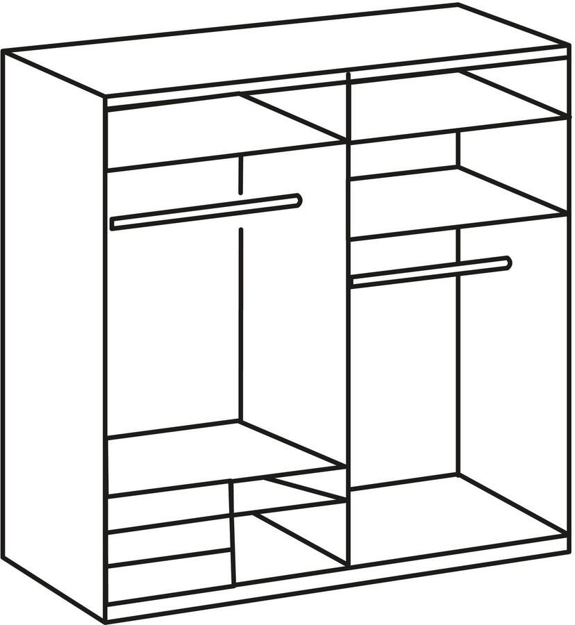 Wimex Zweefdeurkast Level by fresh to go