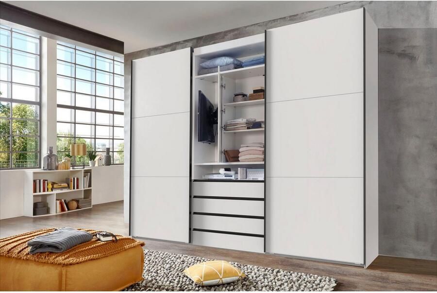 Wimex Zweefdeurkast Magic by fresh to go mooie extra: met draaibaar tv-element midden met laden - Foto 4