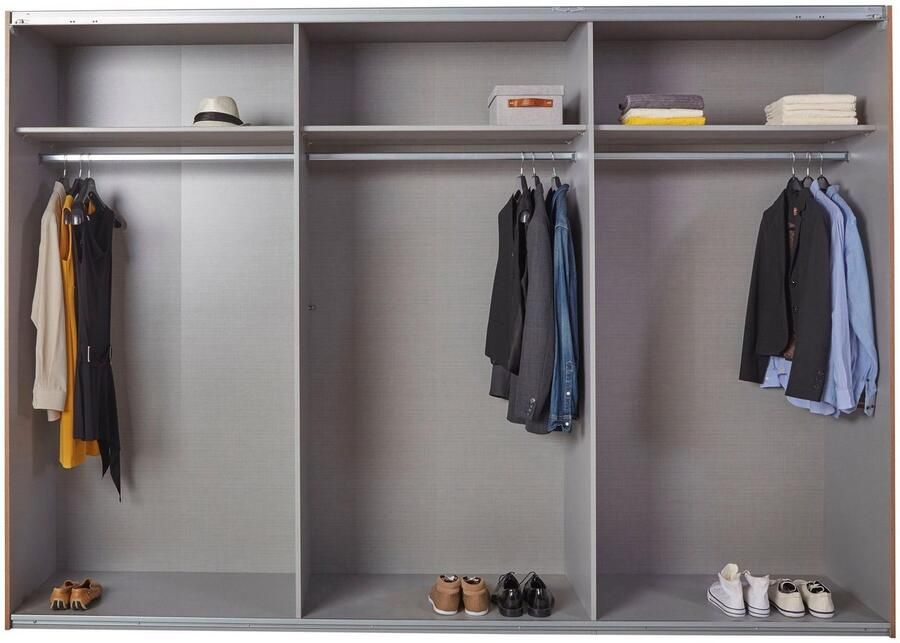 Wimex Zweefdeurkast Malmö kledingkast optioneel met of zonder spiegel Kledingkast in industriële stijl 225 of 270 cm breed - Foto 9