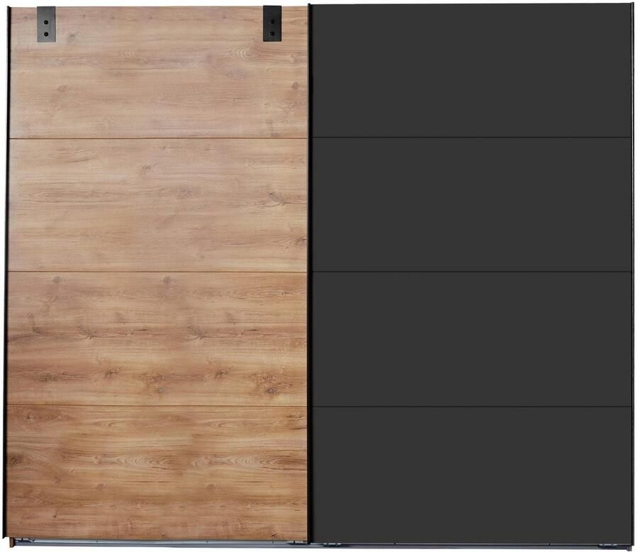 Wimex Zweefdeurkast Malmö kledingkast optioneel met of zonder spiegel Kledingkast in industriële stijl 225 of 270 cm breed - Foto 8