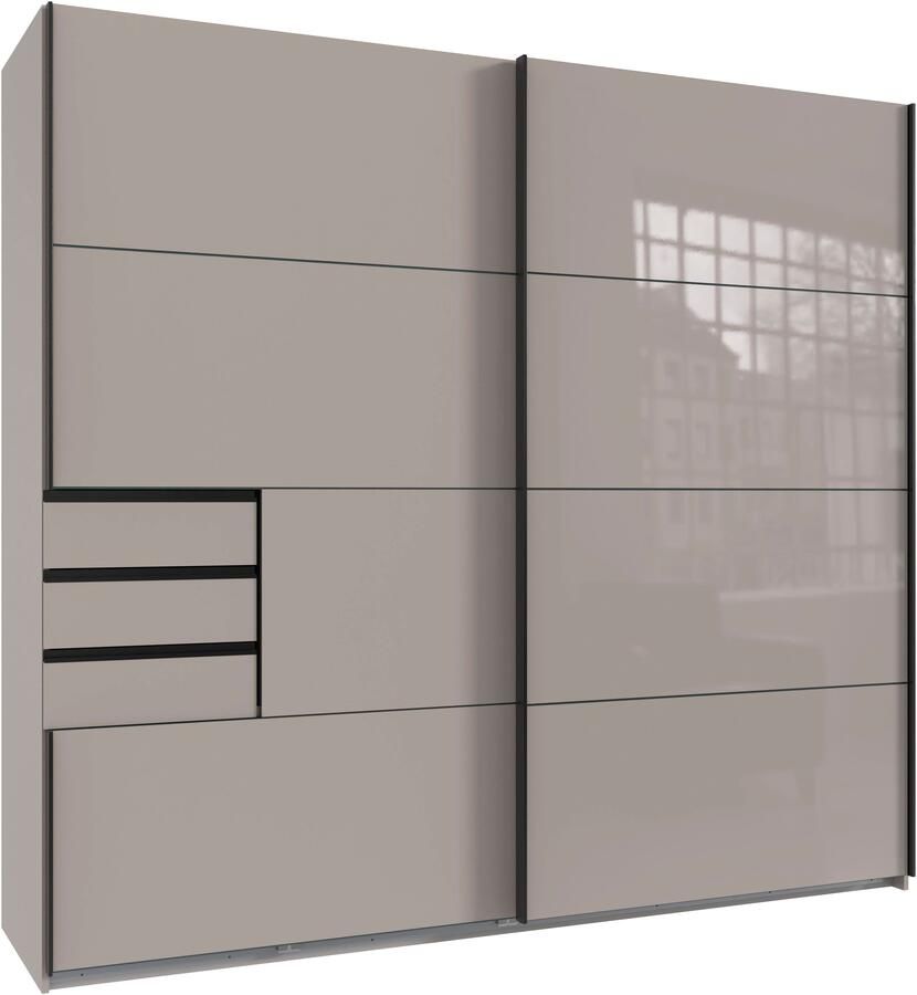 Wimex Zweefdeurkast Saigon met glazen elementen 2 deuren 225 cm breed - Foto 12