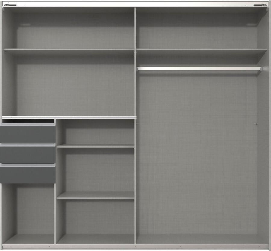 Wimex Zweefdeurkast Saigon met spiegeldeur 2 deuren 225 cm breed - Foto 6