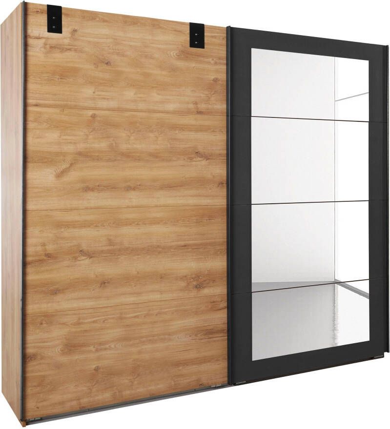 Wimex Zweefdeurkast Malmö kledingkast optioneel met of zonder spiegel Kledingkast in industriële stijl 225 of 270 cm breed - Foto 19