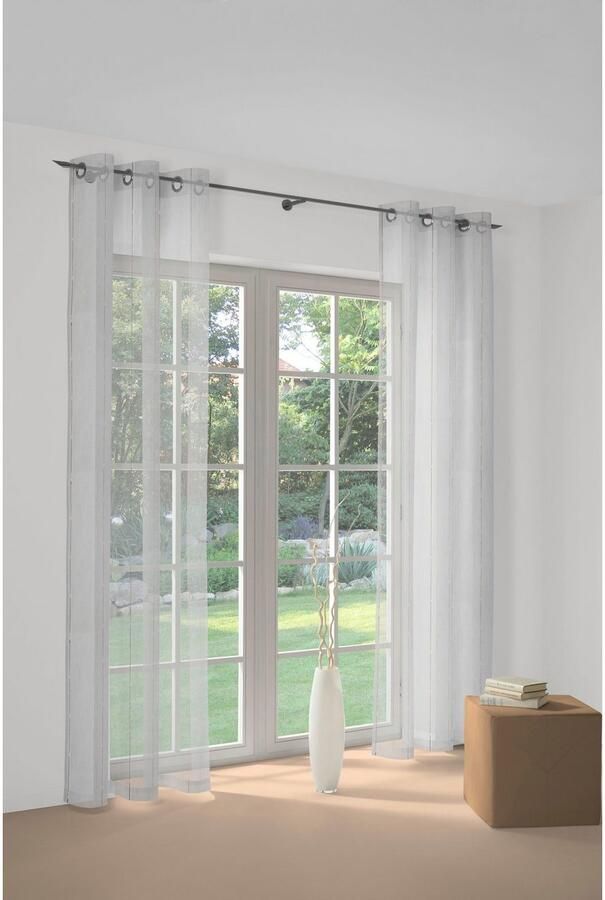 Wirth Gordijn Kant-en-klaar gordijn met metalen ogen op maat (1 stuk) - Foto 2