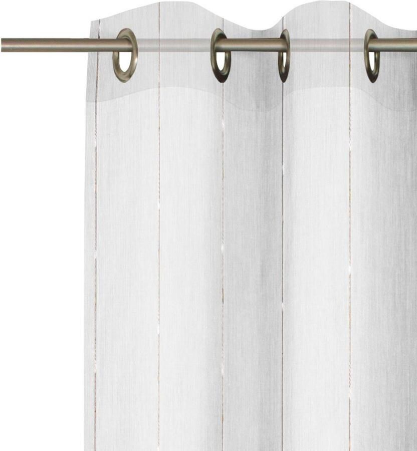 Wirth Gordijn Kant-en-klaar gordijn met metalen ogen op maat (1 stuk)