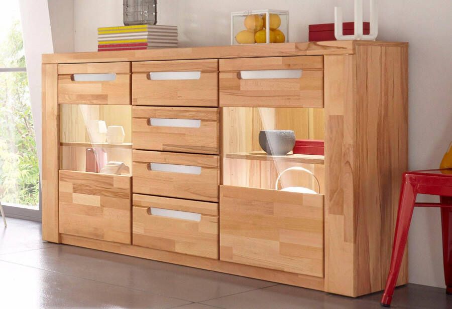 Home affaire Dressoir Kolding Breedte 140 cm met 2 glasdeuren - Foto 13