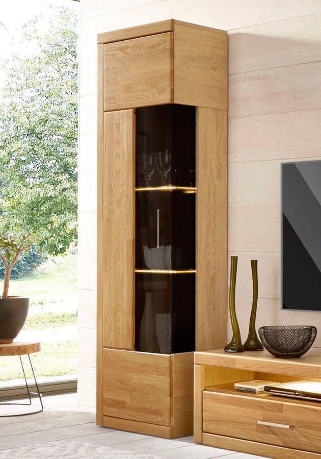 Home affaire Vitrinekast Ribe 180cm hoog 5 vakken 2 glazen planken variabel inzetbaar - Foto 2