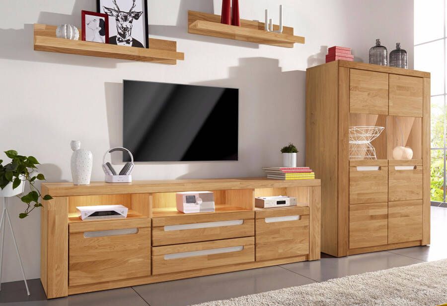 Home affaire Wandmeubel Kolding gedeeltelijk massief hout (set 4-delig) - Foto 5