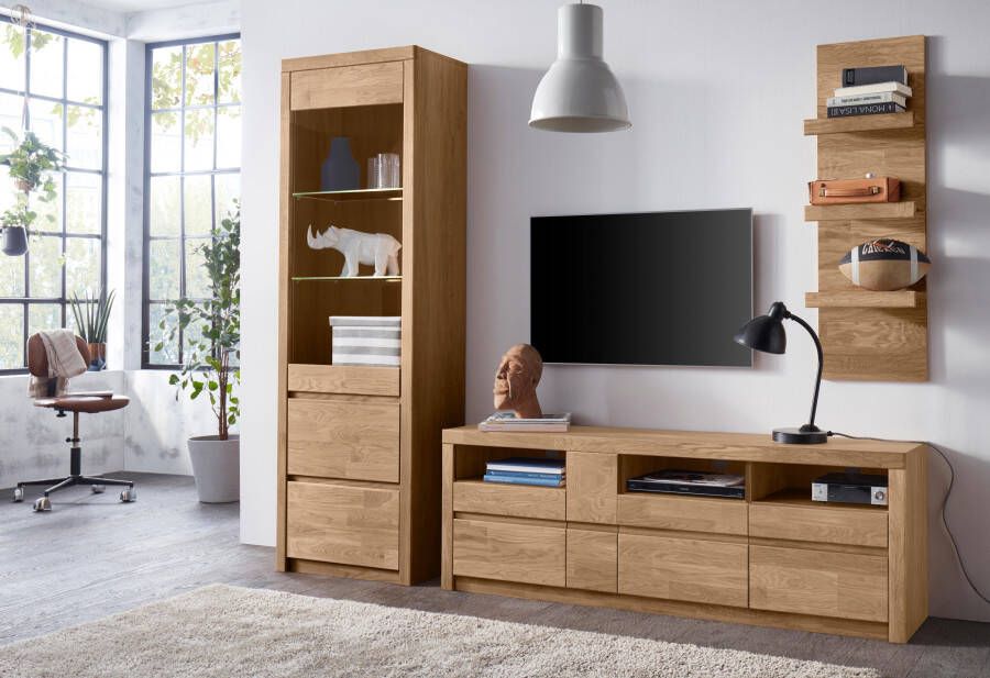 Home affaire Wandmeubel Silkeborg gedeeltelijk massief hout (set 3-delig) - Foto 4